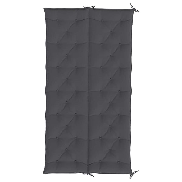 Gartenbank-Auflage Anthrazit 200x(50+50)x7 cm Oxford-Gewebe