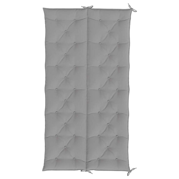 Gartenbank-Auflage Grau 200x(50+50)x7 cm Oxford-Gewebe