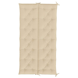 Gartenbank-Auflage Beige 200x(50+50)x7 cm Oxford-Gewebe