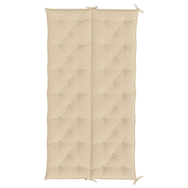 Gartenbank-Auflage Beige 200x(50+50)x7 cm Oxford-Gewebe