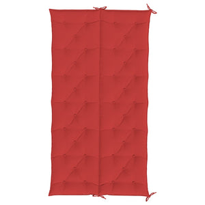 Gartenbank-Auflage Rot 200x(50+50)x7 cm Oxford-Gewebe