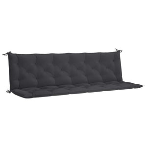 Gartenbank-Auflage Schwarz 200x(50+50)x7 cm Oxford-Gewebe