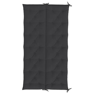 Gartenbank-Auflage Schwarz 200x(50+50)x7 cm Oxford-Gewebe