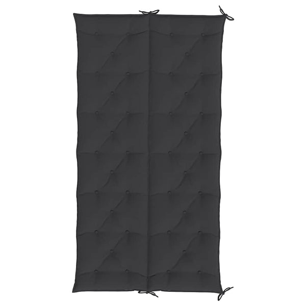 Gartenbank-Auflage Schwarz 200x(50+50)x7 cm Oxford-Gewebe