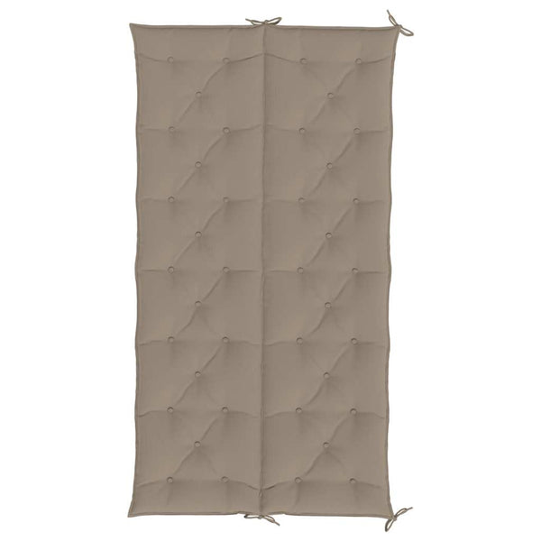 vidaXL Coussin de banc de jardin taupe 200x(50+50)x7 cm tissu Oxford