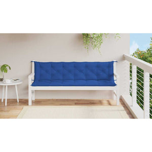 Gartenbank-Auflage Blau 200x(50+50)x7 cm Oxford-Gewebe