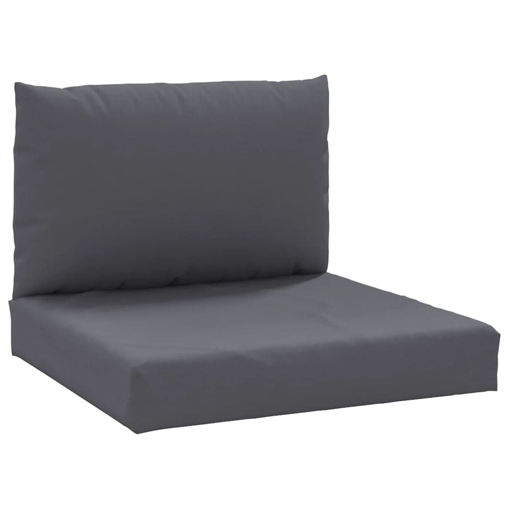 vidaXL Coussins de palette 2 pcs Anthracite Tissu Oxford