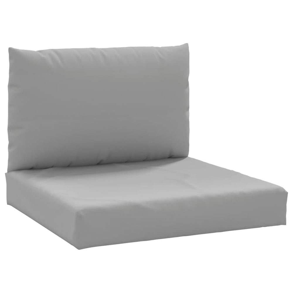 vidaXL Coussins de palette 2 pcs Gris Tissu Oxford