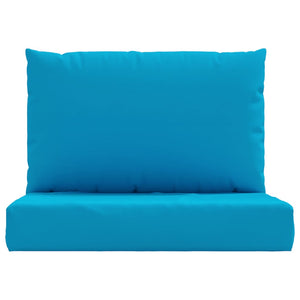 Palettenkissen 2-tlg. Hellblau Oxford-Gewebe