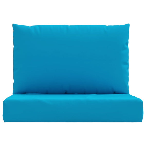 Palettenkissen 2-tlg. Hellblau Oxford-Gewebe