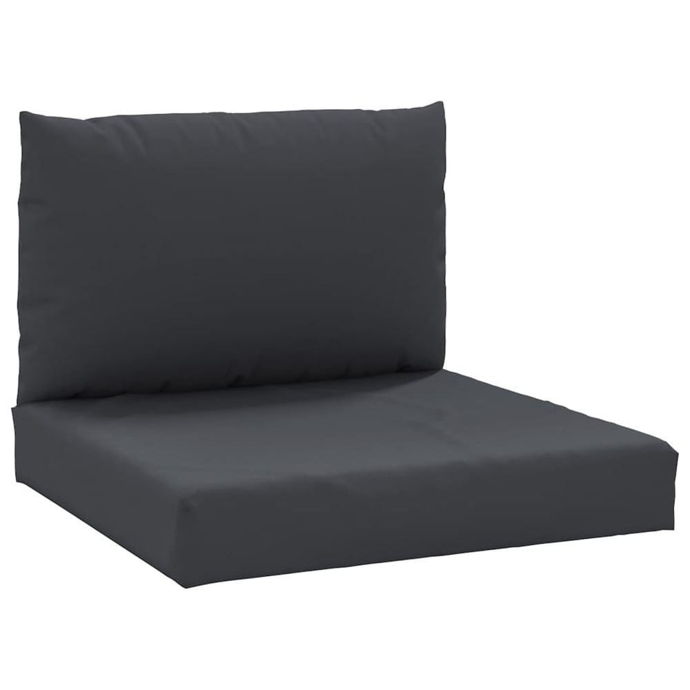 vidaXL Coussins pour palettes 2 pcs Noir Tissu Oxford
