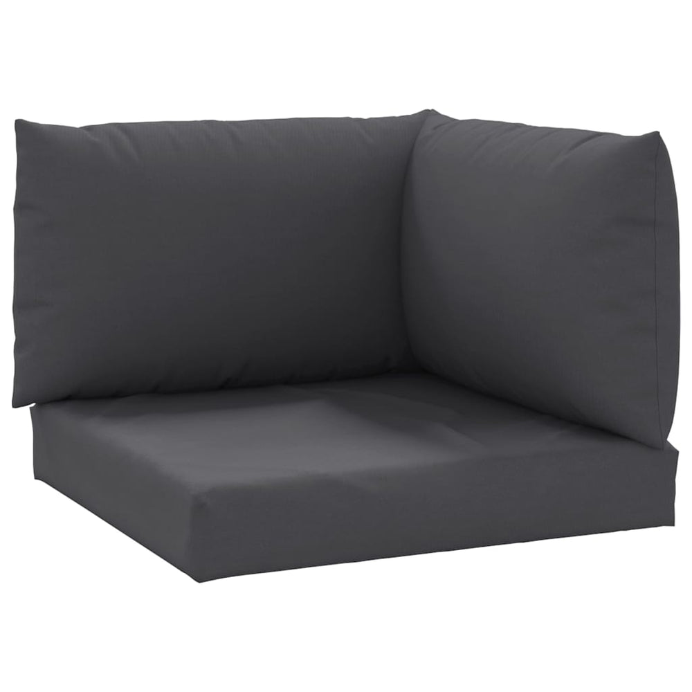 vidaXL Coussins de palette 3 pcs Anthracite Tissu Oxford