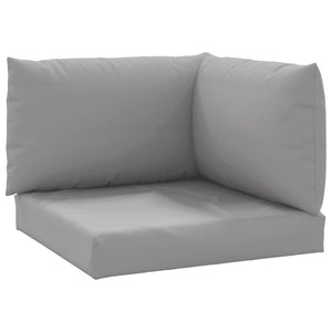 Palettenkissen 3-tlg. Grau Oxford-Gewebe