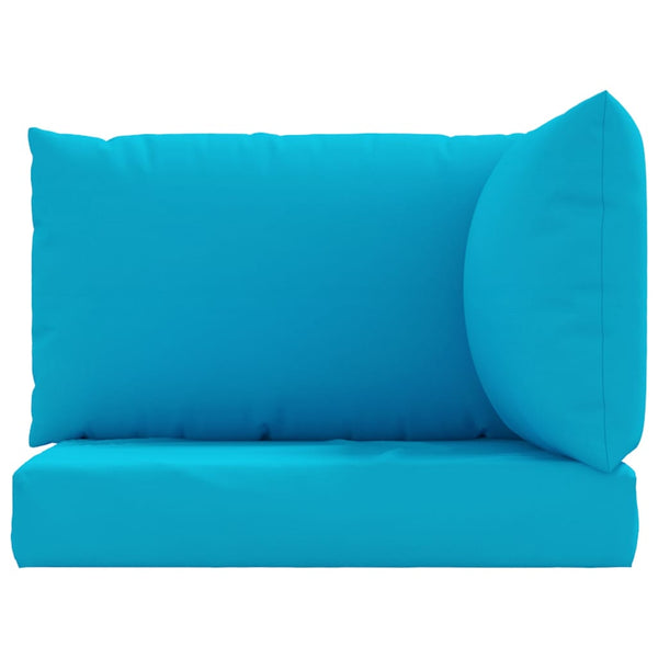 Palettenkissen 3-tlg. Hellblau Oxford-Gewebe