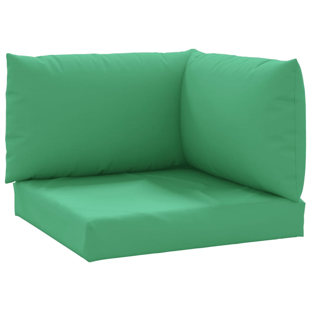 vidaXL Coussins de palette 3 pcs Vert Tissu Oxford