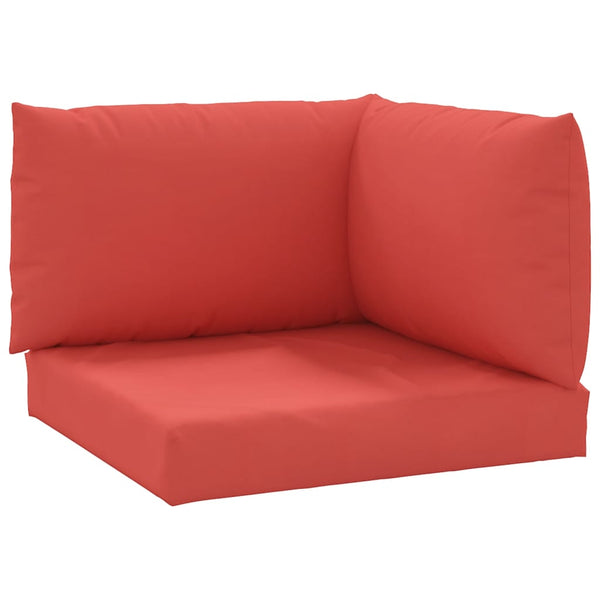 Palettenkissen 3-tlg. Rot Oxford-Gewebe