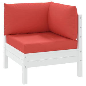 Palettenkissen 3-tlg. Rot Oxford-Gewebe