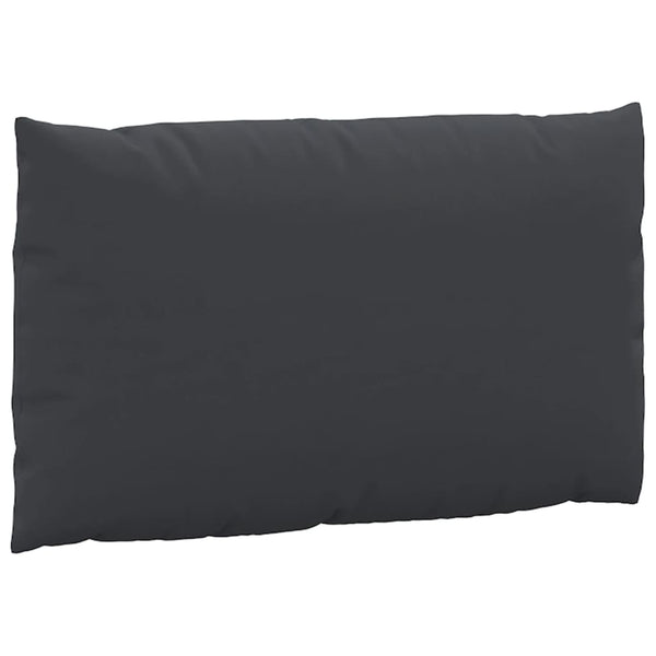 Palettenkissen 3-tlg. Schwarz Oxford-Gewebe