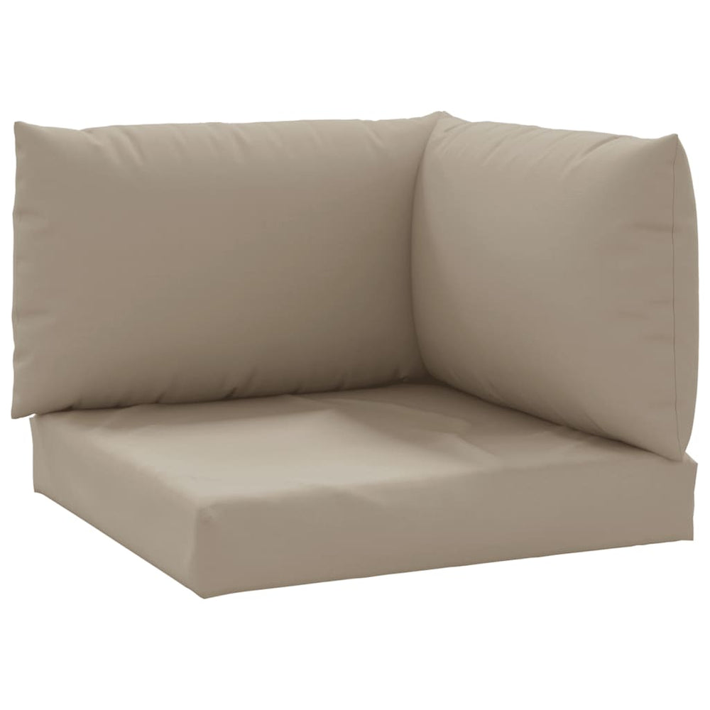 vidaXL Coussins de palette 3 pcs. Taupe Tissu Oxford