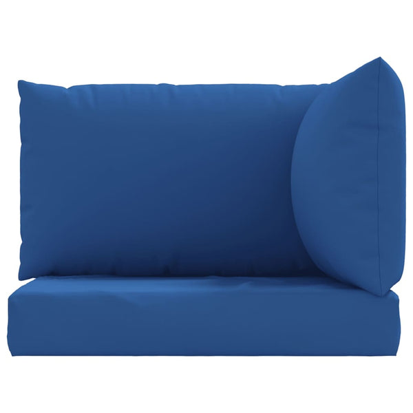 Palettenkissen 3-tlg. Blau Oxford-Gewebe