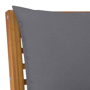 vidaXL Salon de jardin 5 pièces avec coussins Bois d'acacia massif