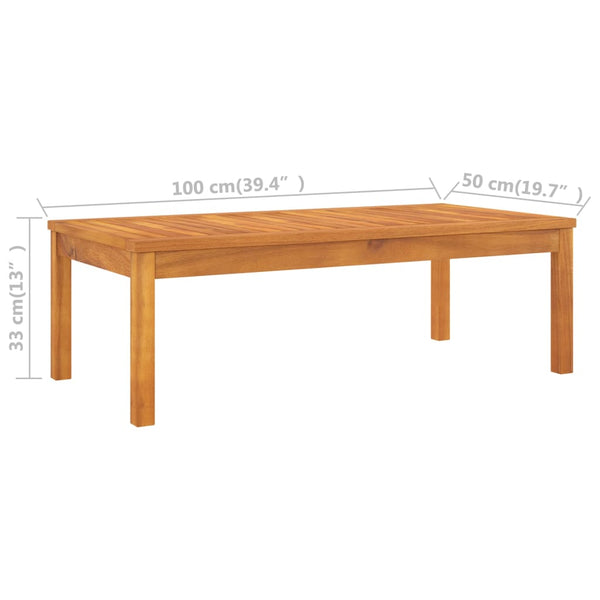 vidaXL Salon de jardin 6 pcs avec coussins Bois d'acacia massif