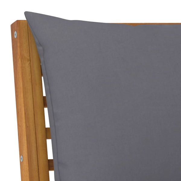 vidaXL Salon de jardin 9 pcs avec coussins Bois d'acacia massif