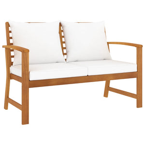 vidaXL Salon de jardin 5 pièces avec coussins Bois d'acacia massif