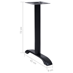 Bistrotisch Gestelle Schwarz, 2er Set