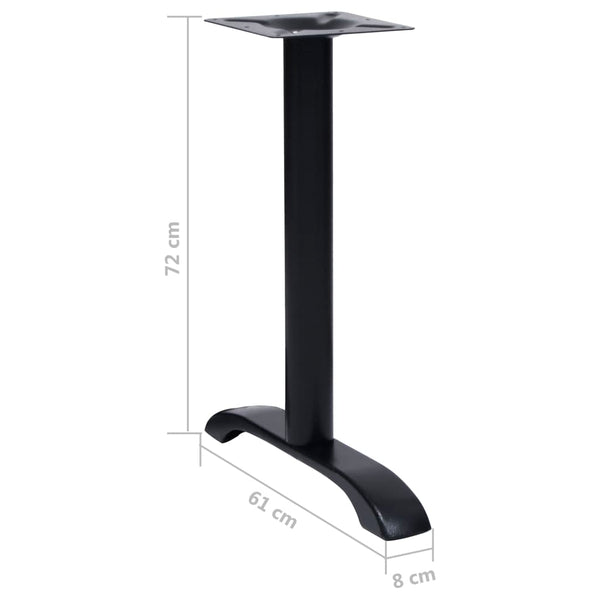 Bistrotisch Gestelle Schwarz, 2er Set