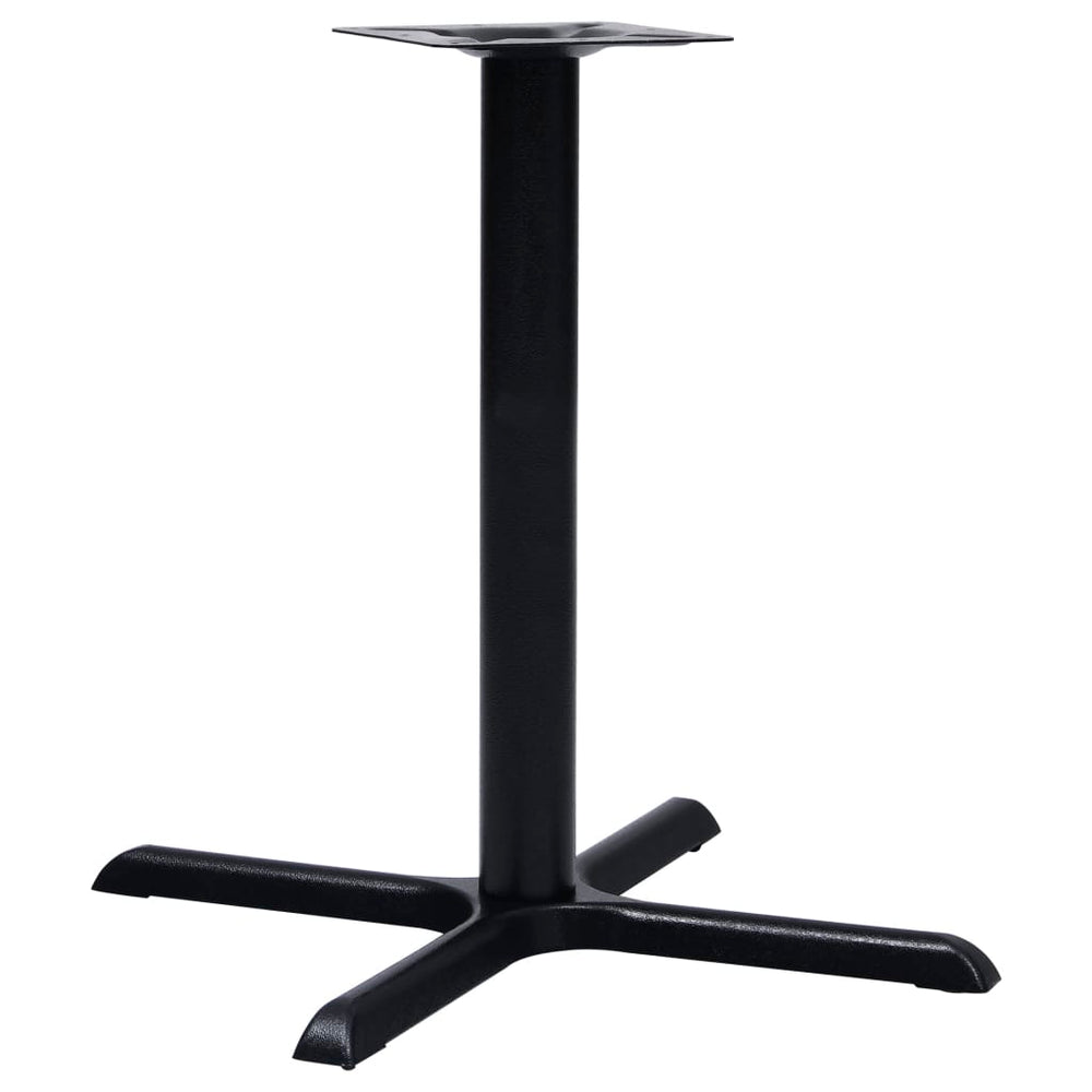 Bistrotischgestell Schwarz Gusseisen 76x76 cm
