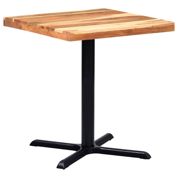 Bistrotischgestell Schwarz Gusseisen 76x76 cm