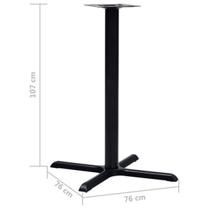 Bistrotisch Gestell Schwarz Gusseisen 107cm