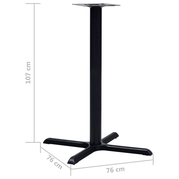 Bistrotisch Gestell Schwarz Gusseisen 107cm