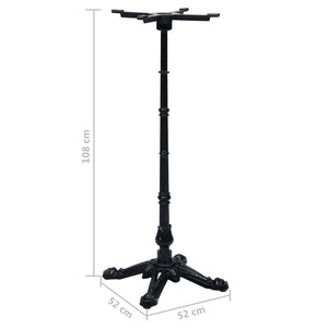 Bistrotisch Gestell Schwarz Gusseisen 108cm
