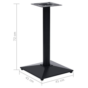 Bistrotisch Gestell Schwarz Gusseisen 41x41x72 cm