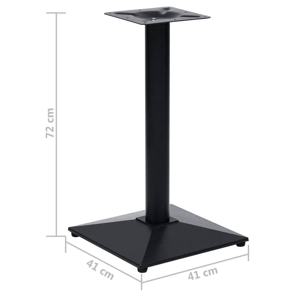 Bistrotisch Gestell Schwarz Gusseisen 41x41x72 cm