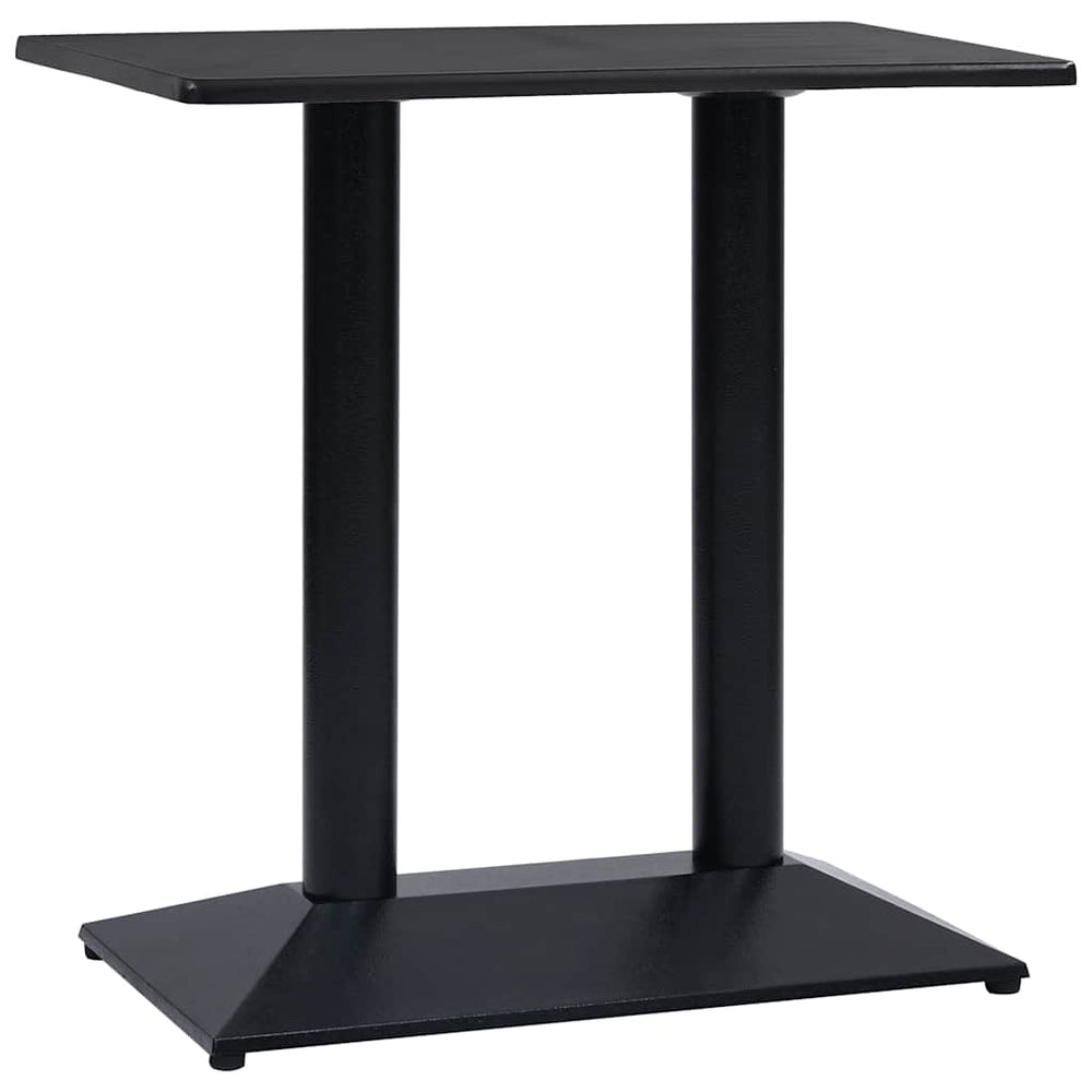 Bistrotischgestell Schwarz Gusseisen 70x40 cm