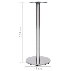 Bistrotischgestell Edelstahl Ø45x107cm