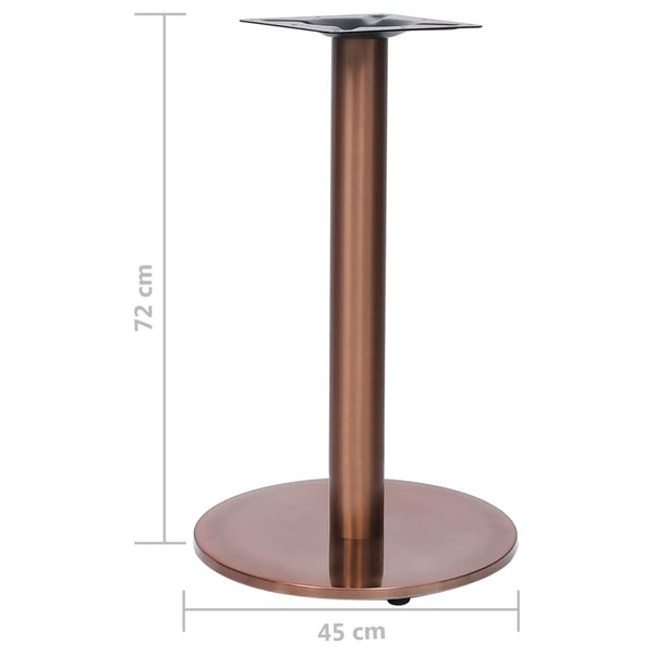 Bistrotisch Gestell Golden Ø45x72 cm Edelstahl