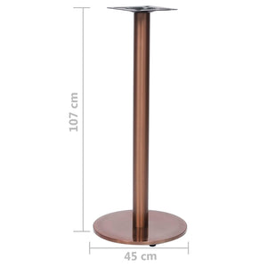 Bistrotischgestell Golden Ø45x107cm Edelstahl