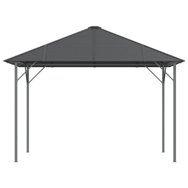 Pavillon mit Dach 3x3 m Anthrazit
