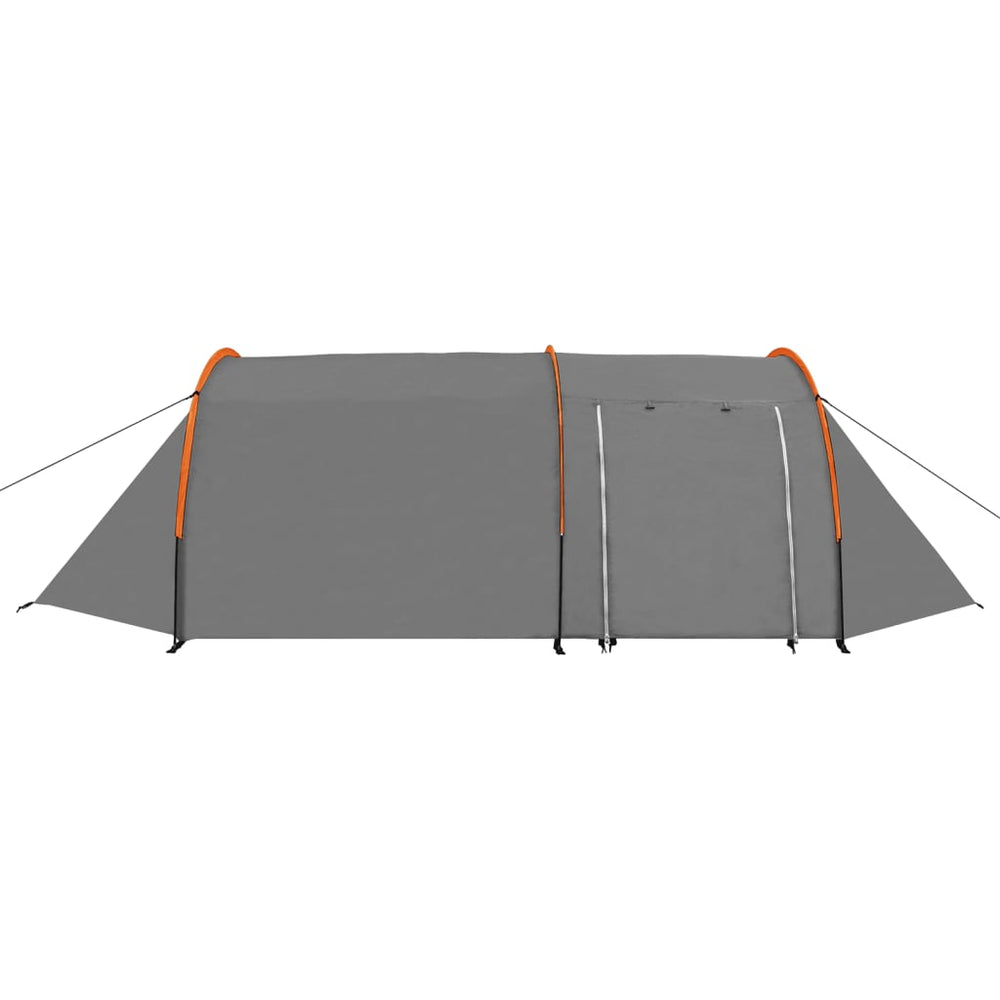 4-Personen-Zelt – Grau & Orange