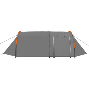 4-Personen-Zelt – Grau & Orange