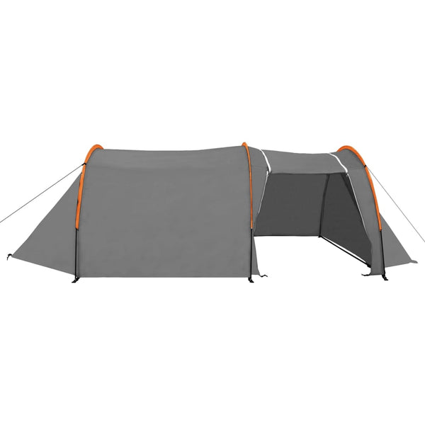 4-Personen-Zelt – Grau & Orange