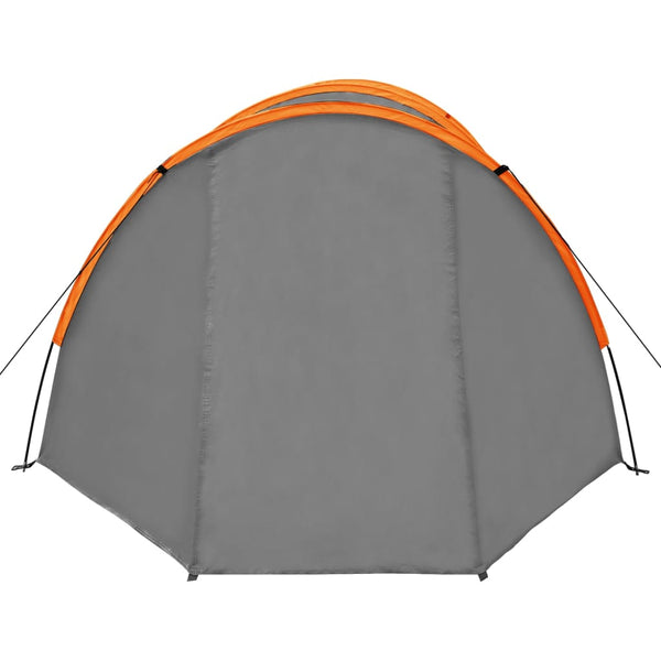 4-Personen-Zelt – Grau & Orange