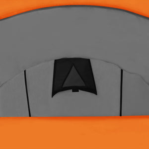 4-Personen-Zelt – Grau & Orange