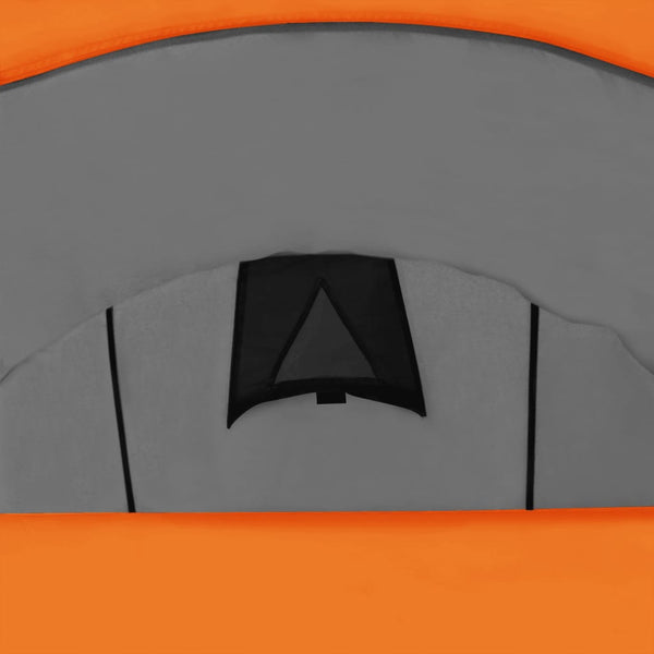 4-Personen-Zelt – Grau & Orange
