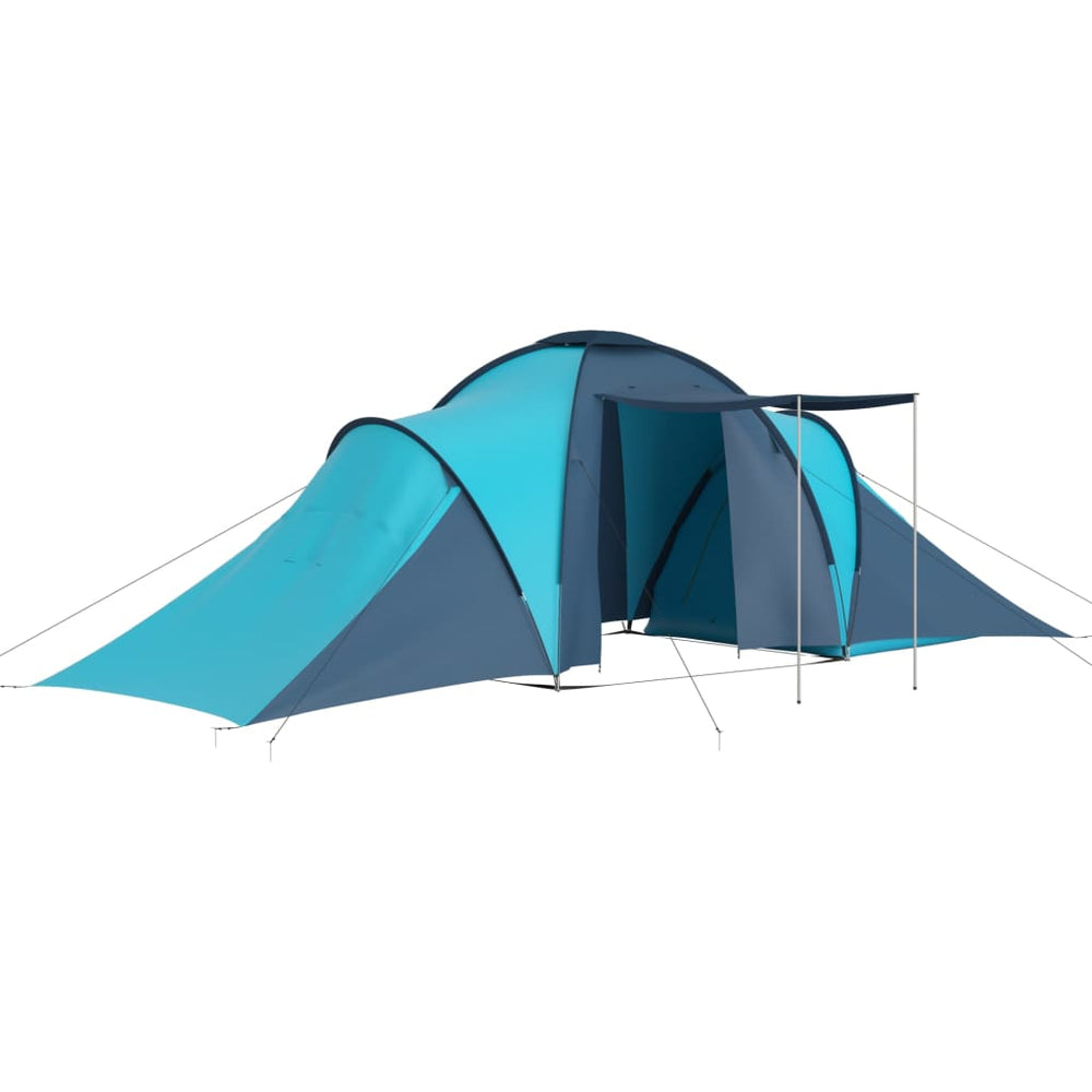6-Personen-Campingzelt - Blau & Hellblau