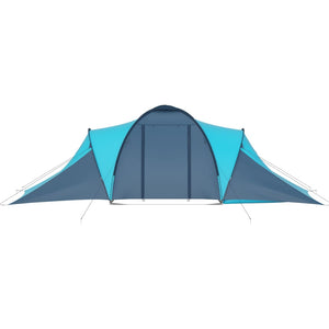 6-Personen-Campingzelt - Blau & Hellblau